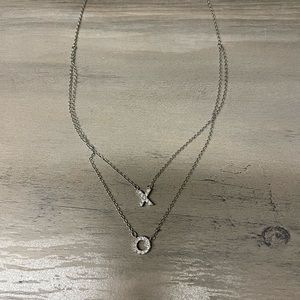 Touchstone Crystal by Swarovski "XO" necklace - Reversible